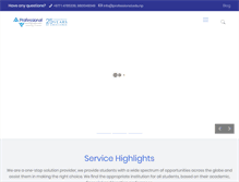 Tablet Screenshot of professional.edu.np